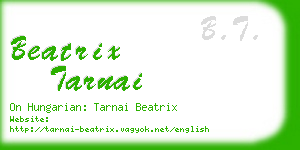 beatrix tarnai business card